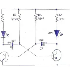 Prosty schemat migającej diody LED - jak zrobić własny układ elektroniczny