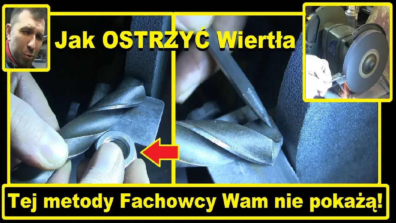 ostrzenie wiertła na szlifierce stołowej krok po kroku